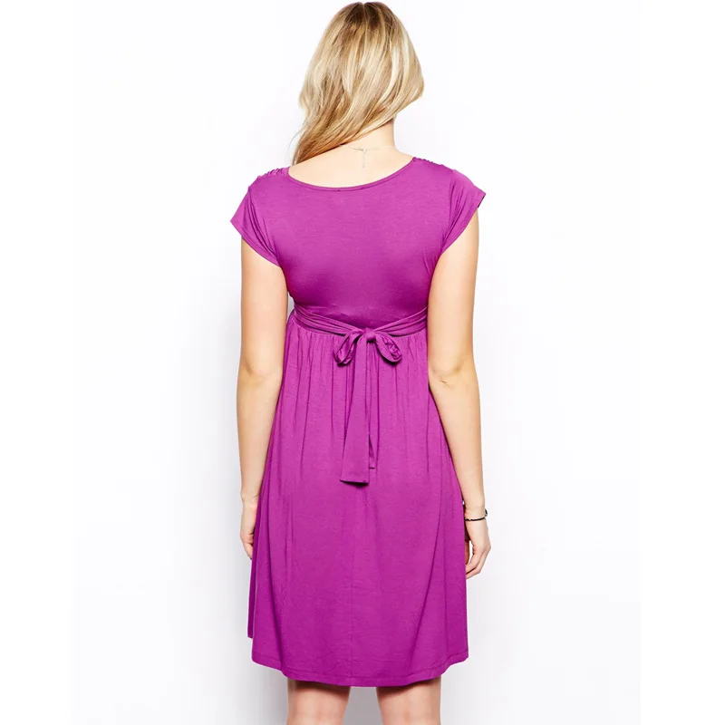 Брендовая треугольный вырез нарядное платье для беременных на лето элегантное с