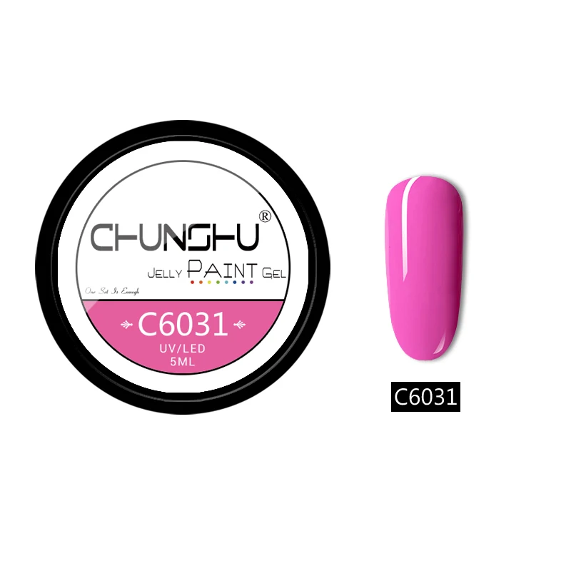 C6031 CHUNSHU 5 мл Блестки для рисования Гель УФ-гель для ногтей замочить от Желе Цвет Гель-лак для ногтей Полупостоянный лак для ногтей - Цвет: C6031