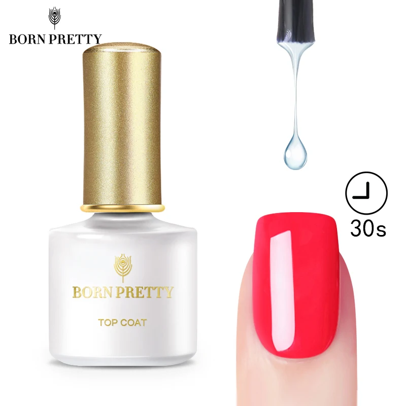 Быстросохнущий Гель лак для ногтей BORN PRETTY 30s без вытирания отмачиваемый гель УФ