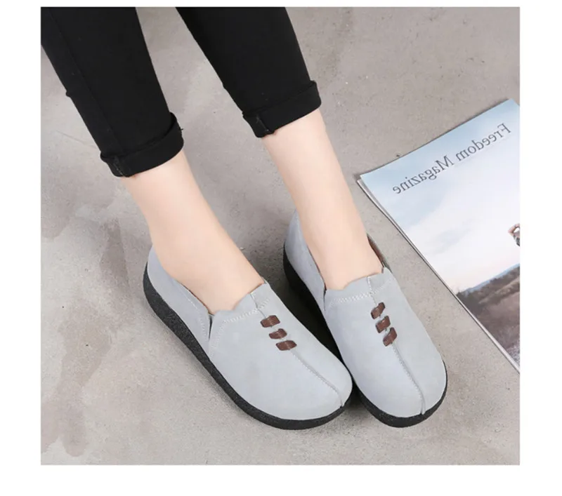 BEYARNEPlus/Размеры 35-43; женские лоферы на плоской платформе; женские весенние туфли из замши без застежки на плоской подошве; женская обувь на плоской подошве; CreepersSneakerE084