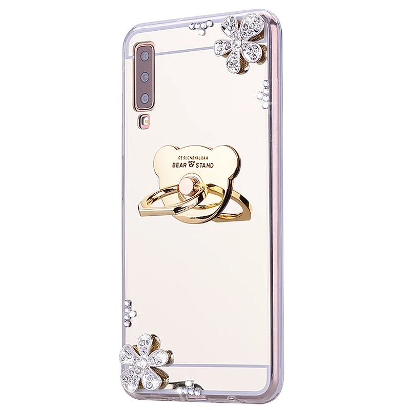 Чехол для samsung Galaxy A50 Note 10+ Мягкий Бампер для Galaxy A7 A70 A50 A40 A30 A20 A10 чехол для телефона с зеркальным блеском