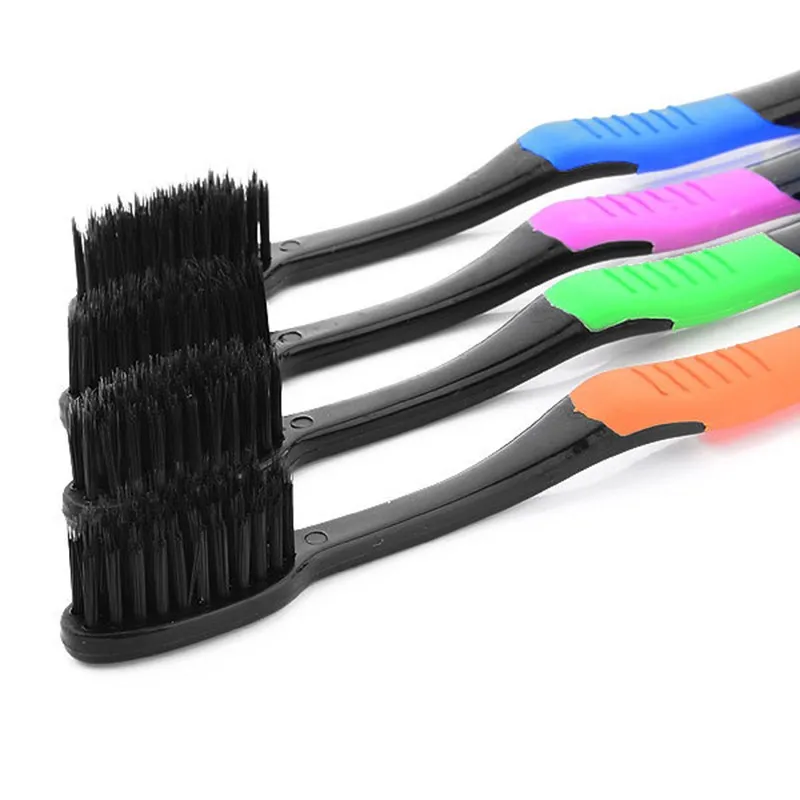Зубная щётка 4 шт. Двухместный Ultra Soft Bamboo уголь Nano кисть Уход за полостью рта 625