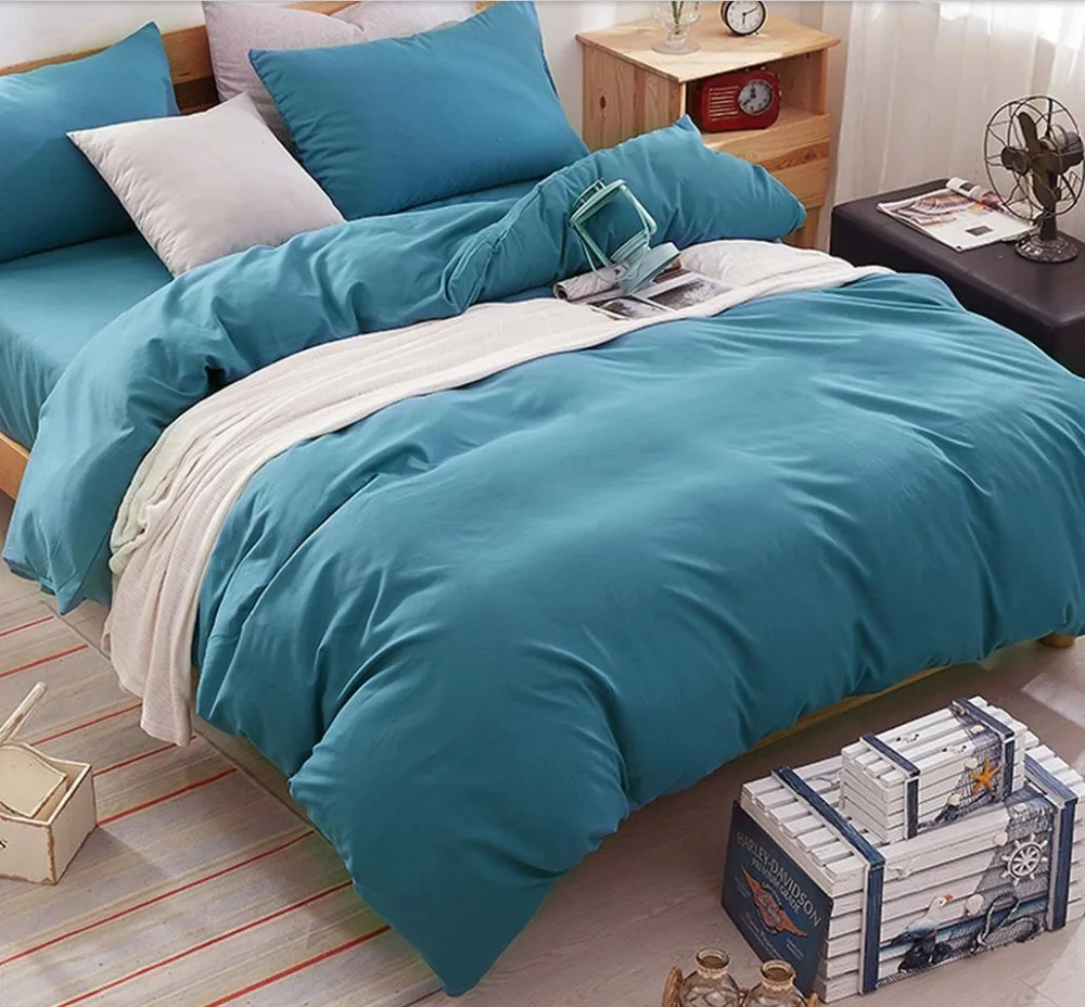 Бесплатная доставка зеленый 4 шт. сплошной цвет постельные принадлежности мешок