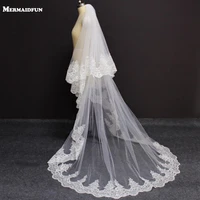 luxury bling sequins lace 2 layers long wedding veil with comb chapel length cover face 2 t bridal veil wedding accessories