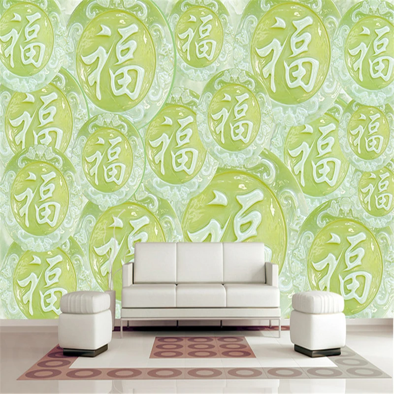 3D Relief Jade Wallpapers for Walls Modern Wall Murals Photo Bedroom Living Room Background Painting | Обустройство дома