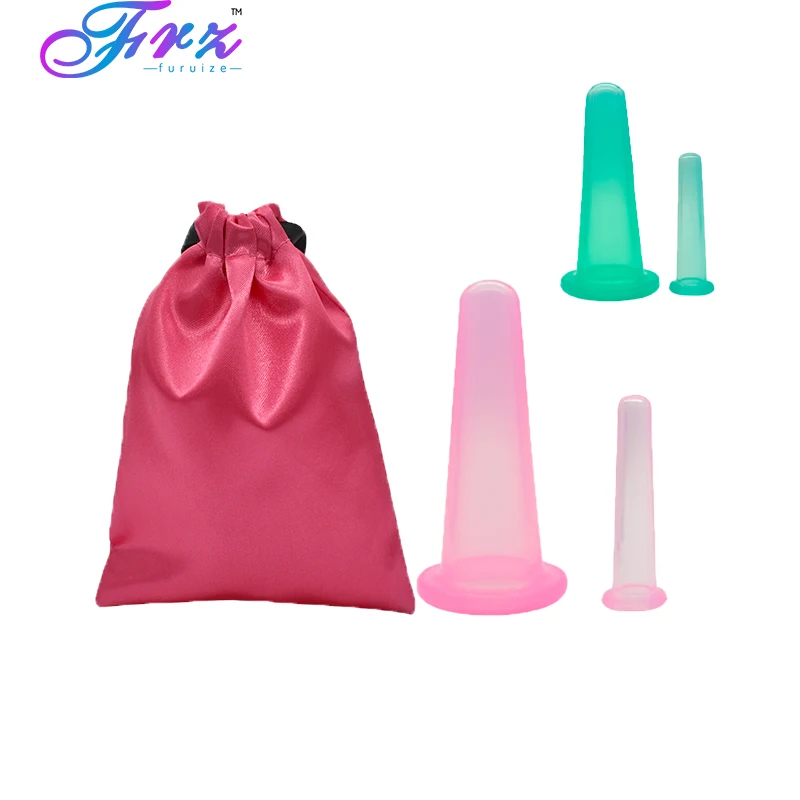 2pcs-1M-1S вакуумные банки для ухода за здоровьем, массажные банки для релаксации семейного тела, силиконовые массажные банки и банки для релаксации