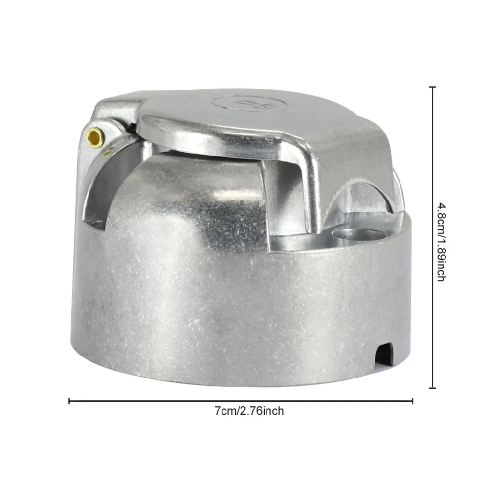 

Tirol 7-Pin Trailer Socket Heavy-Duty 7-Pole Round Pin Socket 12V Towbar Towing Socket N Type -Vehicle End T10159b