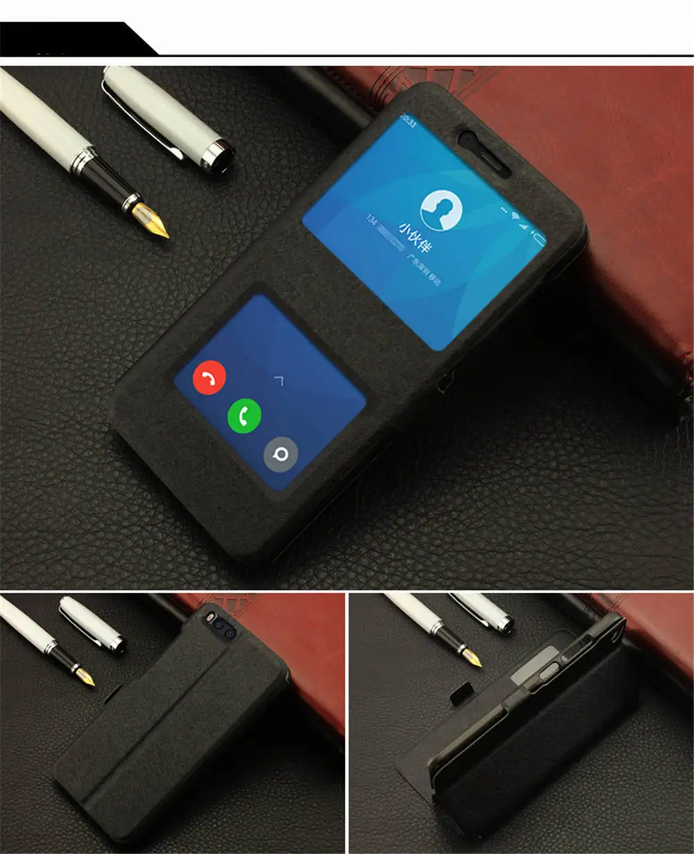 BK Кожаный чехол-книжка для Xiaomi Redmi Note 2, 3, 4, 5, 6, 7, 3S Pro 4X, 4A, 5A, 6A Plus, роскошный защитный чехол-подставка из искусственной кожи - Цвет: BK