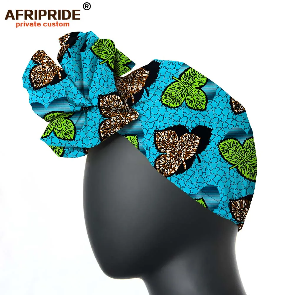 African headtie hat nigeria turban headband already tied african head wraps cap head scarf ankara fabric print AFRIPRIDE A19H003 - Цвет: 471
