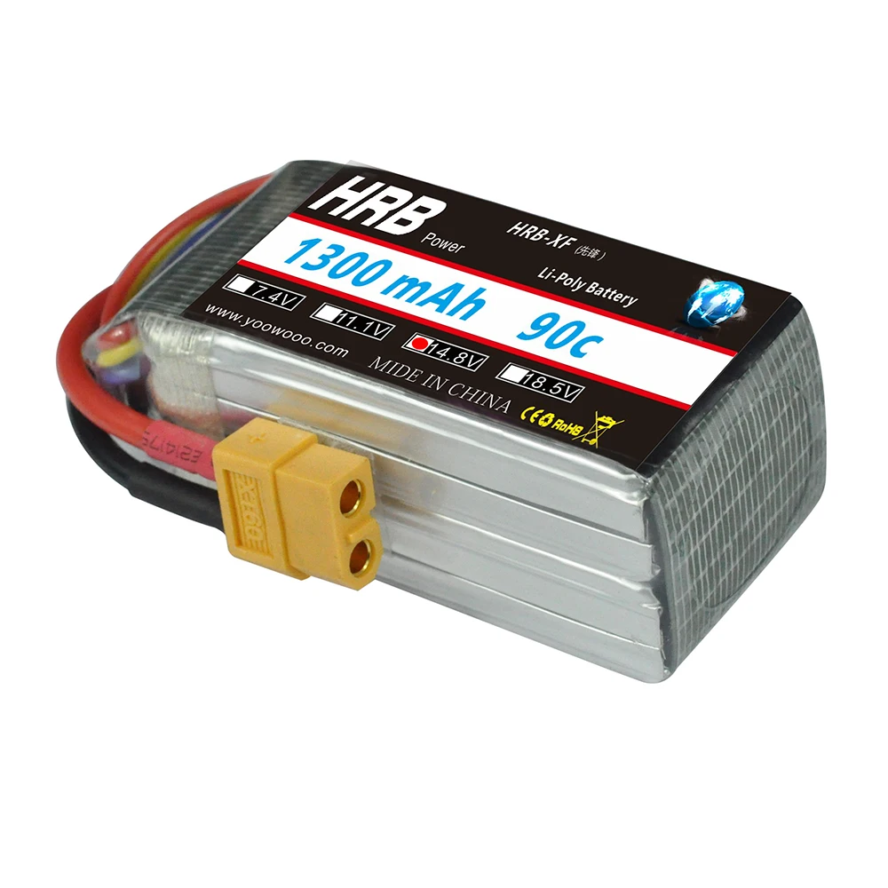 HRB с видом от первого лица высоким расходом энергии Lipo 4S 5S Батарея 14 8 V 18 5 1300 1500 mAh