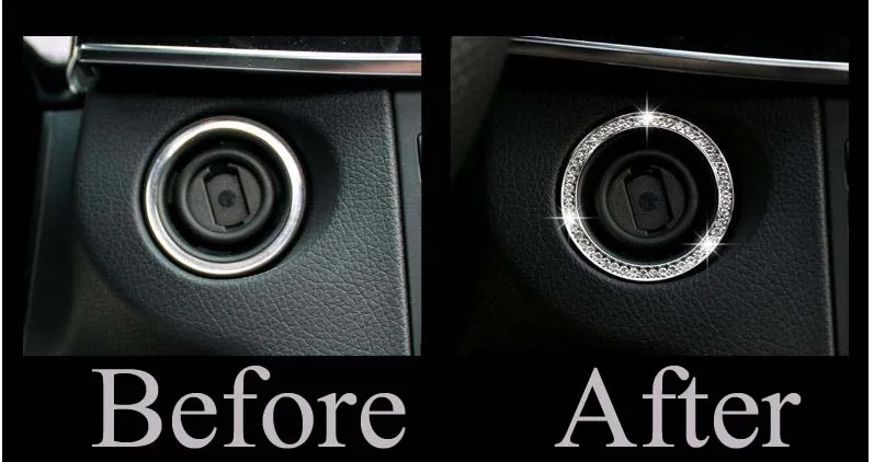 Кольцо для автомобильного ключа с кольцом зажигания Me-rcedes-Benz E260 glk300 c200 GLA 2 цвета