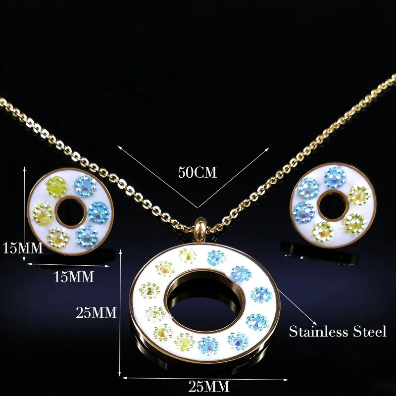 2021 цветок эмаль обувь с украшением в виде кристаллов нержавеющая сталь комплект