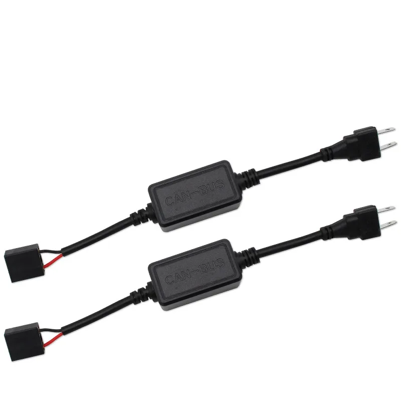 2 шт. H1 H3 H4 H7 H8/H9/H11 9003 HB2 9005 9006 EMC автомобильные светодиодный декодер HID головной светильник тумана светильник DRL IC без ошибок нагрузочный резистор не легко снимаются