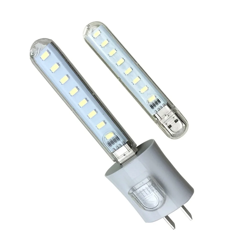 1 шт. 3 светодиодов/8 светодиодов 5730 SMD книга света переносной мини USB ночник для PC