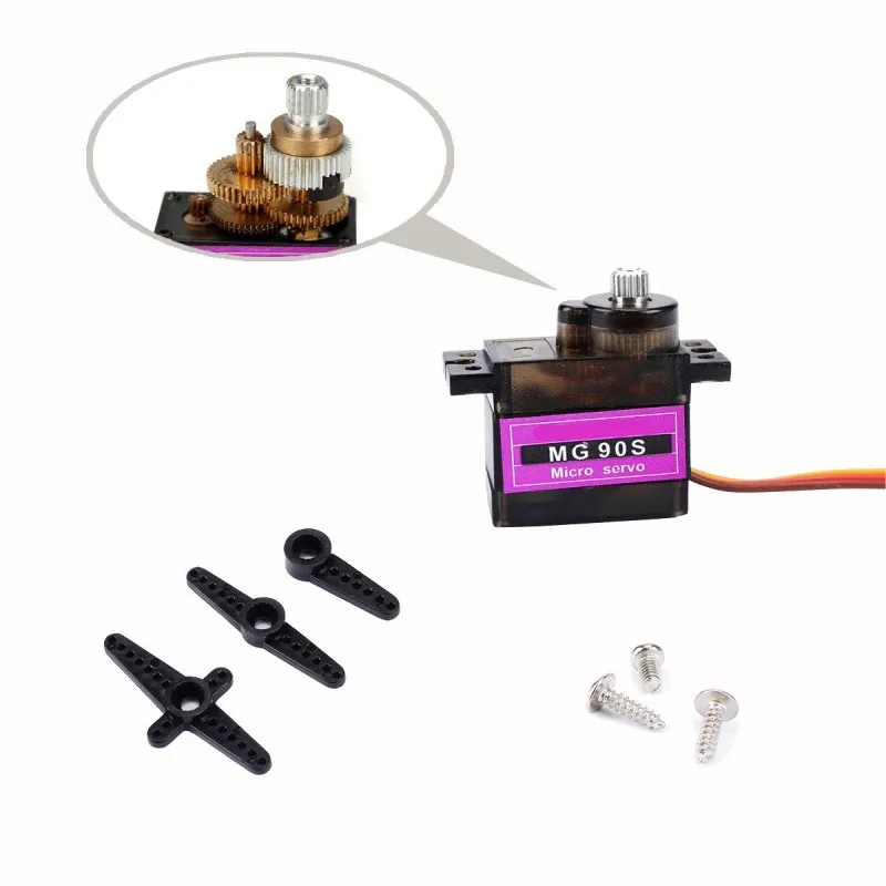 Thinary Electronic MG90S Metal gear Digital 9g Servo для Rc вертолета самолета лодки автомобиля MG90