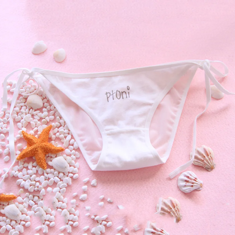QUECOO 2017 cool a summer new band tie perspective net yarn sexy comfortable women's underwear panties #173 |