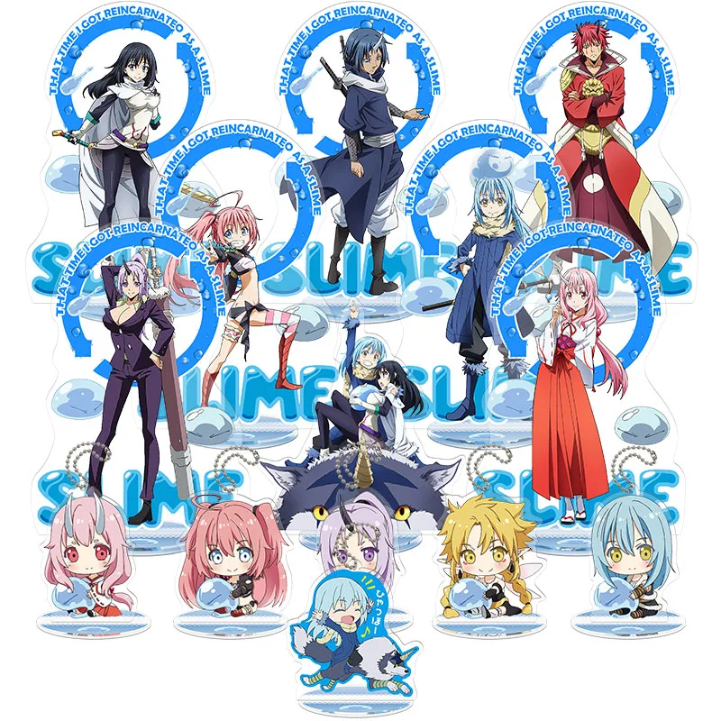 Фигурка японского аниме tensei shitara slime datta ken Rimuru Tempest акриловая экшн фигурка брелок