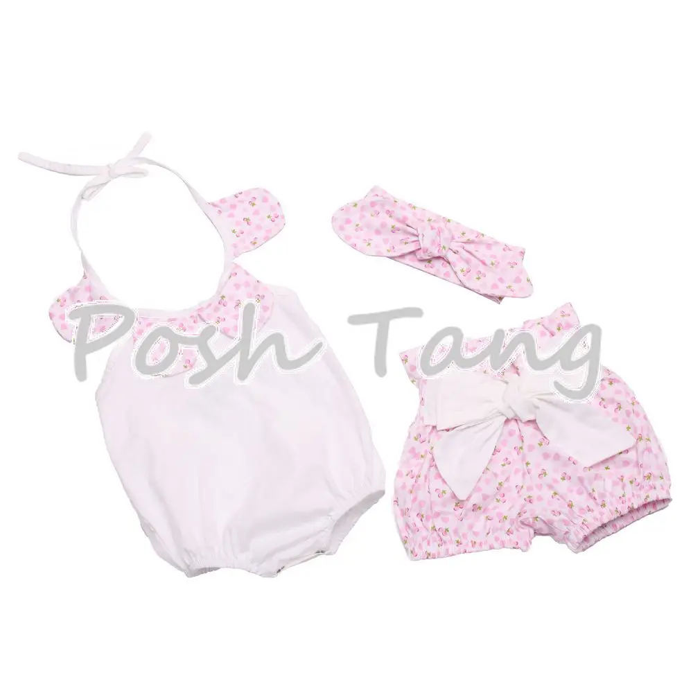 Комбинезон для маленьких девочек синий цветочный комбинезон и комплект с