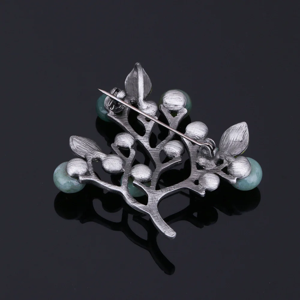Имитация рождественской елки броши камни брошь в форме листа булавки