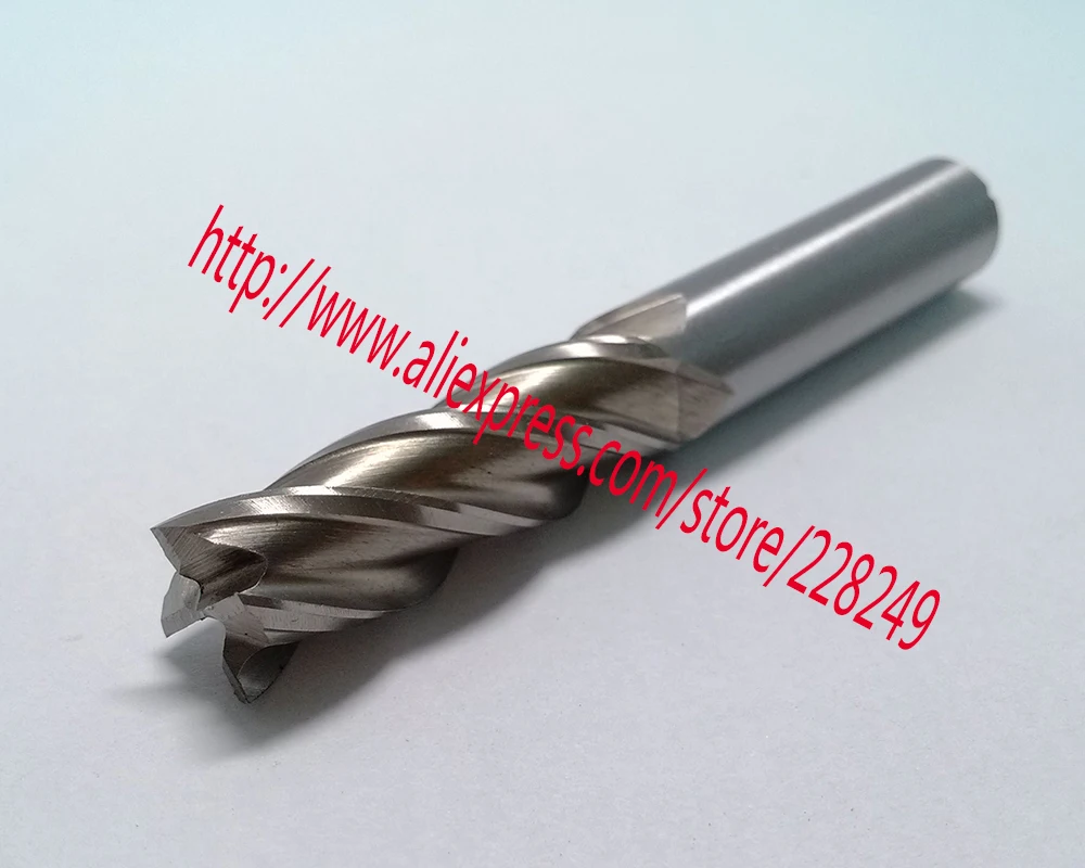 1 шт. D12 * 35 85 hssal 100% шлифовальные высокое качество 4 флейты Концевая фреза с плоским