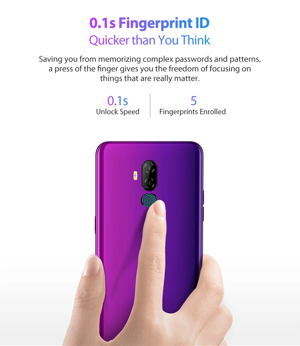 Ulefone P6000 Plus 6350 мАч Смартфон Android 9,0 6 дюймов HD+ Двойная камера Ouad Core 3 ГБ 32 ГБ сотовый телефон 4G мобильный телефон Android