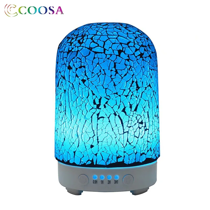 COOSA изумруд разбитое стекло ультразвуковой диффузор эфирного масла 100 мл