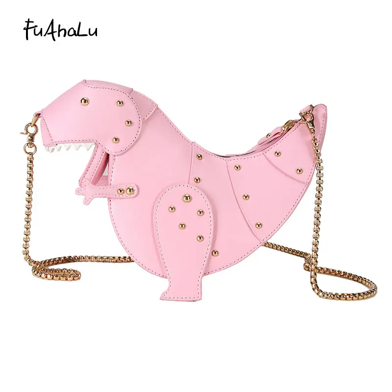 Женские мини сумки через плечо FuAhaLu вечерние однотонные кошельки с заклепками и