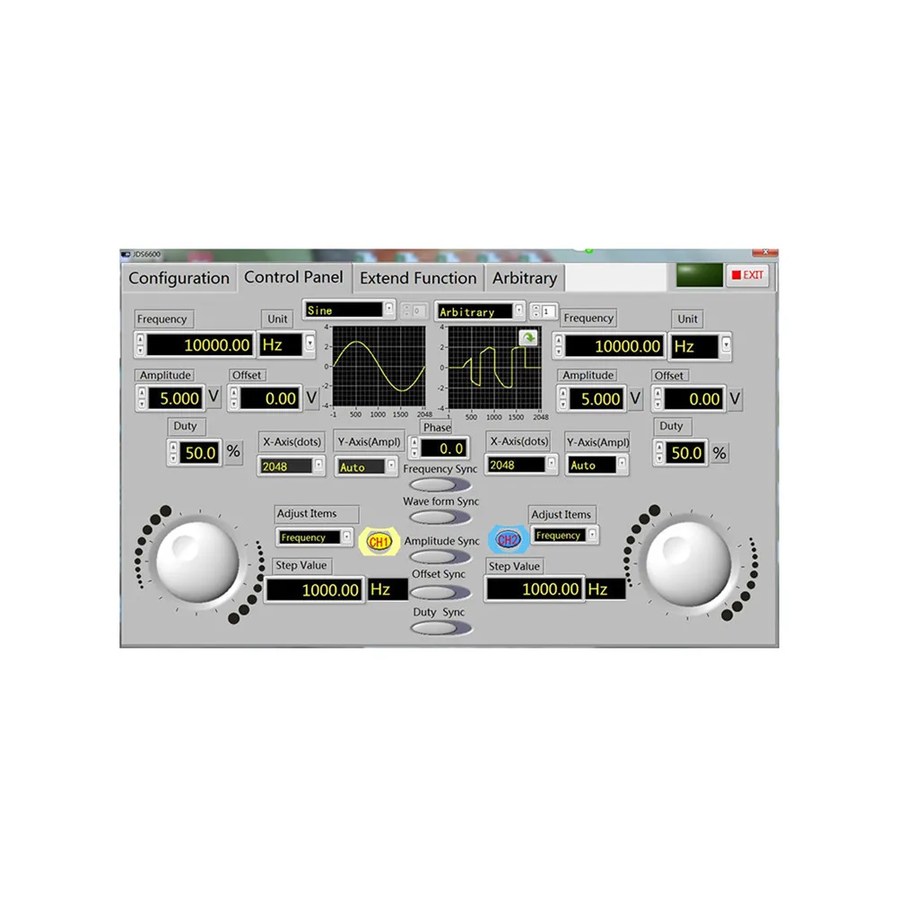 Signal Generator DDS Function US 60MHz Series Digital Control Dual-channel Frequency Meter 2.4 Inches | Инструменты