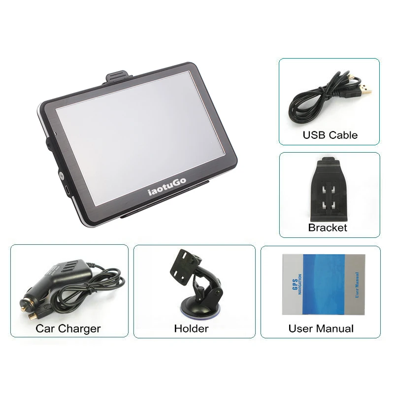Автомобильный GPS навигатор iaotuGo 7 дюймов MTK Wince 800 МГц 256 м 8G FM MP3 MP4 7&quot|gps 800mhz|navigation