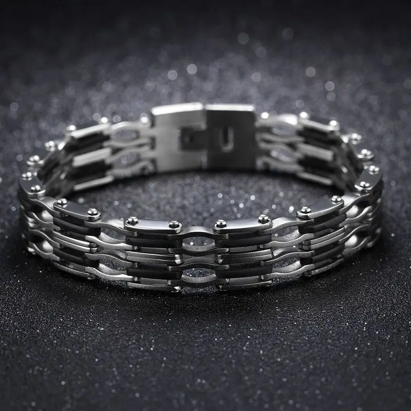Модный браслет мужские ювелирные изделия Pulseira Masculina из нержавеющей стали