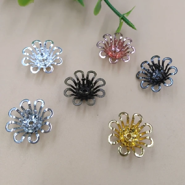 Винтажные бусины Распорки с филигранным цветком 15 мм|diy findings|filigree flowerfiligree brass |