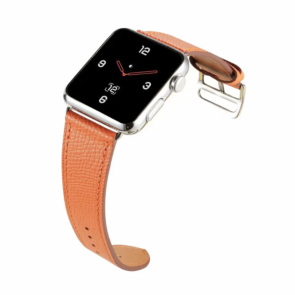 Высококачественная кожаная Петля для Apple Watch Band 42 мм 38 мм 40 мм 44 мм одинарный ремешок для iWatch Series 1 2 3 4