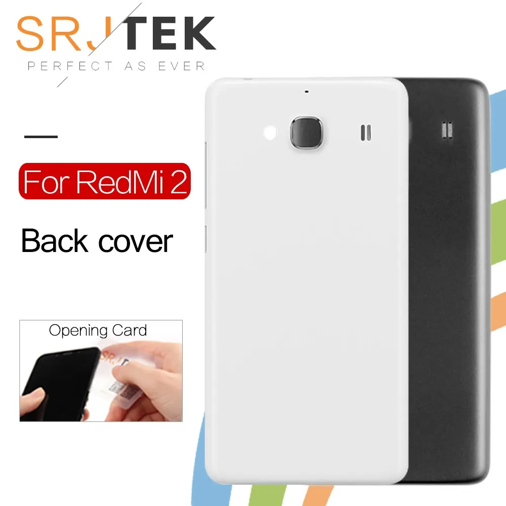 

Задняя крышка SRJTEK для Xiaomi Redmi 2, задняя крышка с кнопкой включения питания для Redmi 2, запасные части