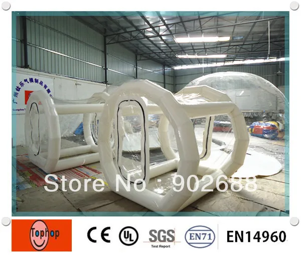 Новая стильная надувная воздушная палатка для наружного мероприятия прозрачная