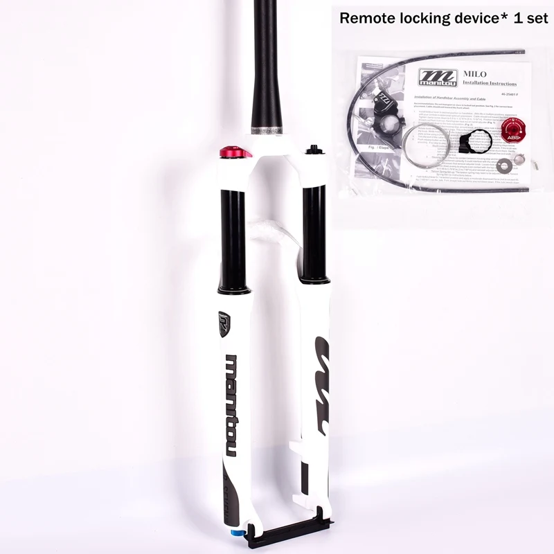 Велосипедная вилка Manitou R7 PRO, 26, 27,5 дюймов, для горного велосипеда MTB, воздушная вилка, матовая черная подвеска, pk Machete COMP, Marvel,, 1560 г - Цвет: Cone27.5white remote