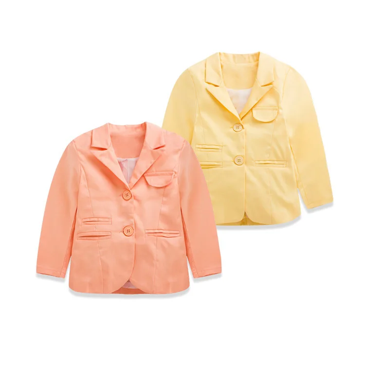 2016 Spring New Pattern Spring Clothes Girl Baby Children s Garment Solid Color Classic Fashion Loose Spring Jacket Cardigan