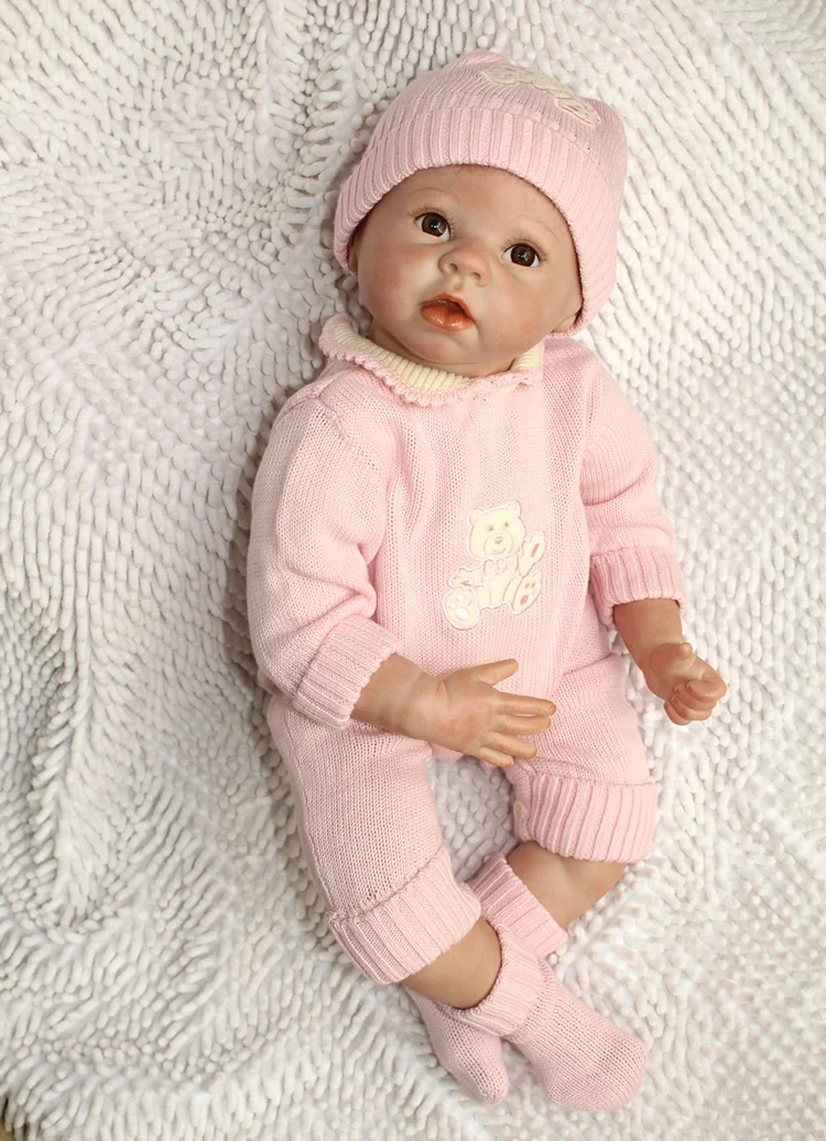 Wholesele силиконовые куклы младенца 55 см мягкие средства ухода за кожей boneca reborn для