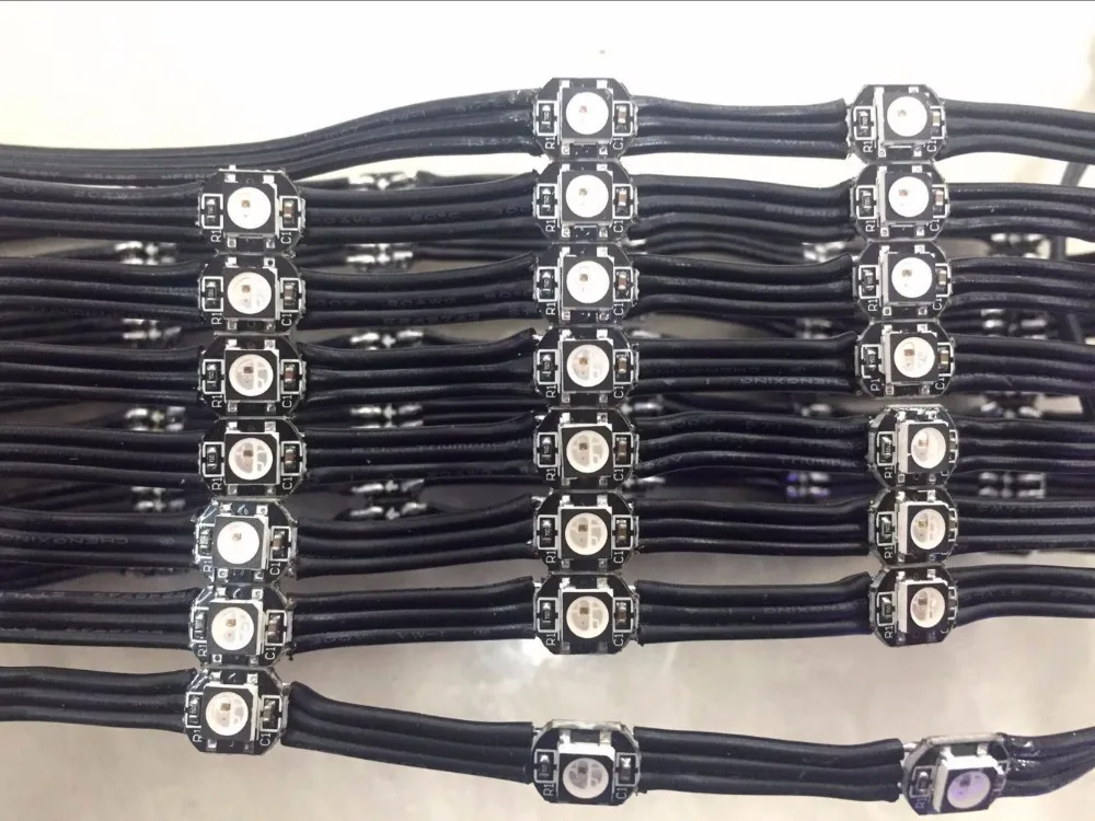100 шт./шнур адресуемых SK6812 RGB led с радиатором DC5V вход 5 см расстояние между