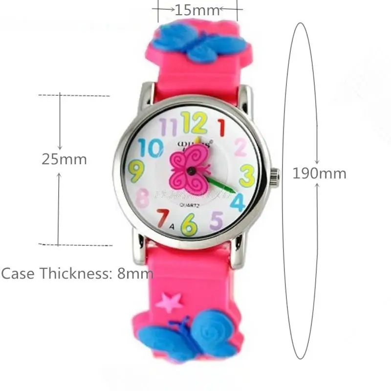 Часы Детские Кварцевые водонепроницаемые ярких цветов с изображением