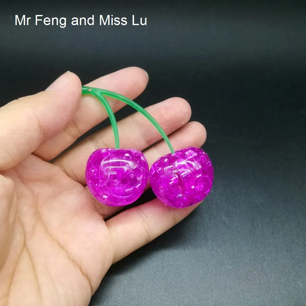 Готовая двойная вишня 3D Хрустальная головоломка мини DIY сборка модель подарок