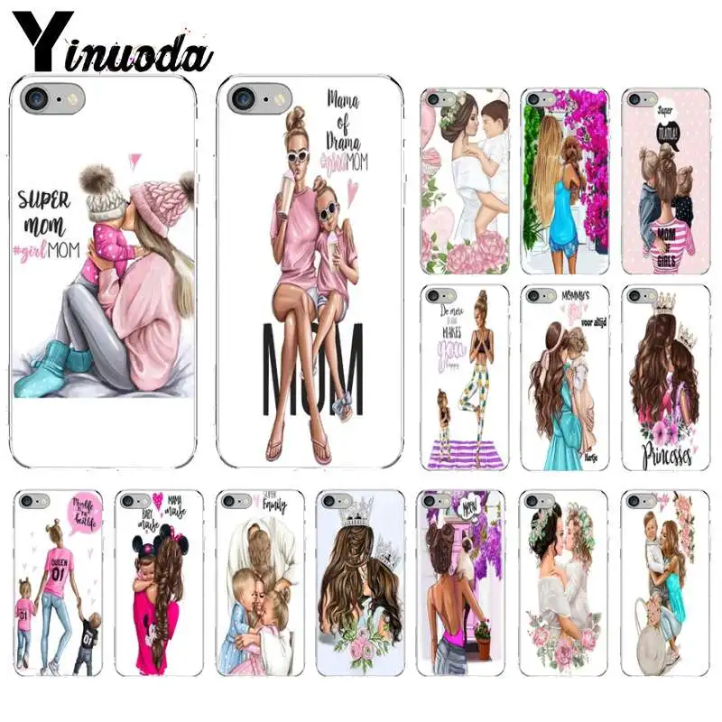 Yinuoda супер мама девушка красочные милые аксессуары для телефона чехол Apple iPhone 8 7 6