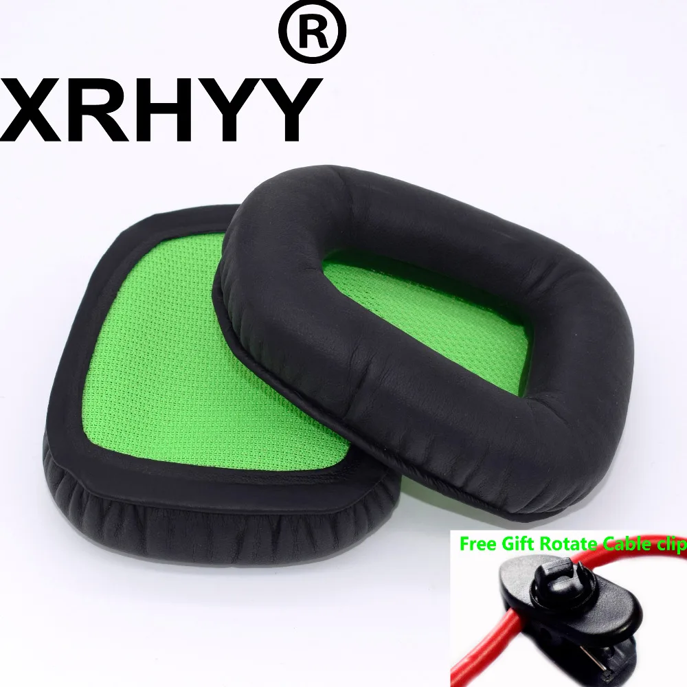 XRHYY сменные амбушюры подушечки для наушников для razer Chimaera Electra аналоговые игровые гарнитуры+ свободное вращение зажим для кабеля
