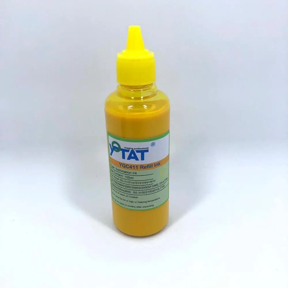 

YOTAT 100ml * Bottle High Quality Sublimation Ink for GC41 GC-41 for use with IPSiO SG 2010L/2100/2200/3100/3200/7100