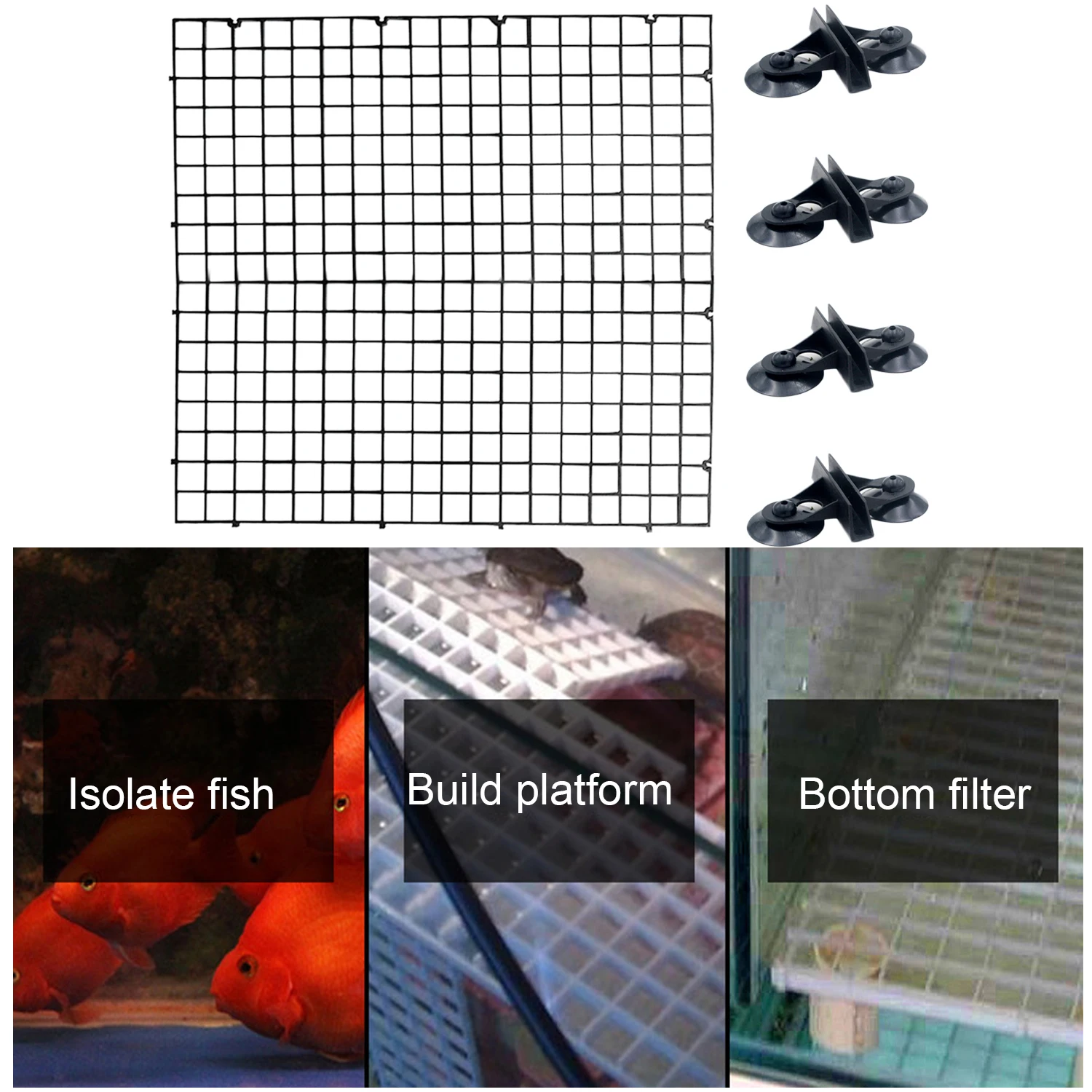 Аквариум для рыбок Пластик разделения плата делителя Фрай сегрегации заводчик