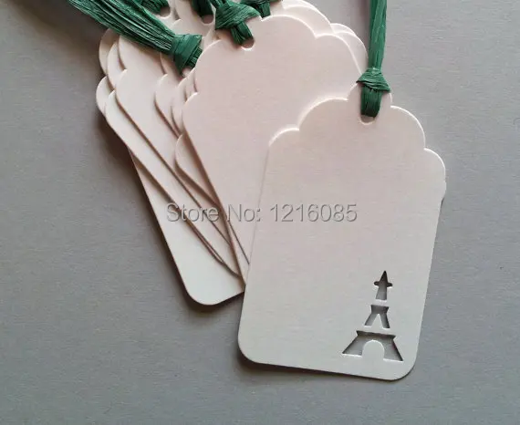 Эйфелева Башня Подарок тег Пустой пользу Пустые бирки спасибо свадьба день