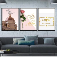 unframed home decor warm beautiful pretty canvas painting single poster space wall art waterproof ink for girl room
