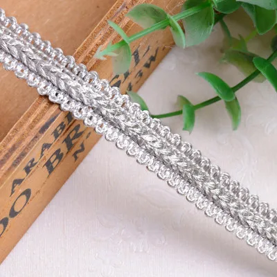Light gray Qgvish 15 м/лот 1,3 см широкий занавес Кружева Планки пояс ленты DIY шитье диван сценическая скатерть одежда край стула кружевная отделка декор - Цвет: Light gray