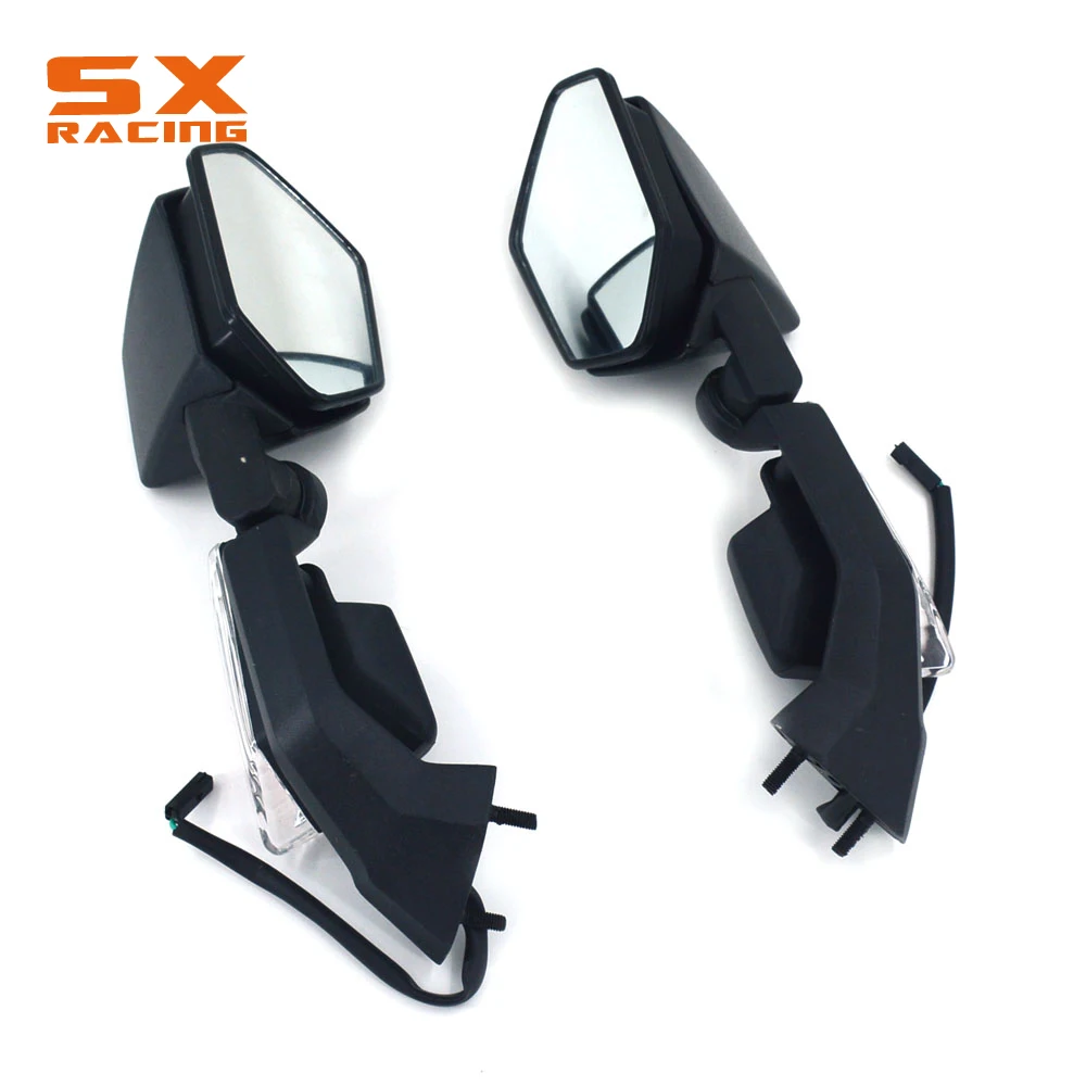 

Мотоциклетное уличное Велосипедное боковое зеркало заднего вида с указателем поворосветильник для Kasawaki ZX-10R 2008-2011 ZX-6R 2005-2008