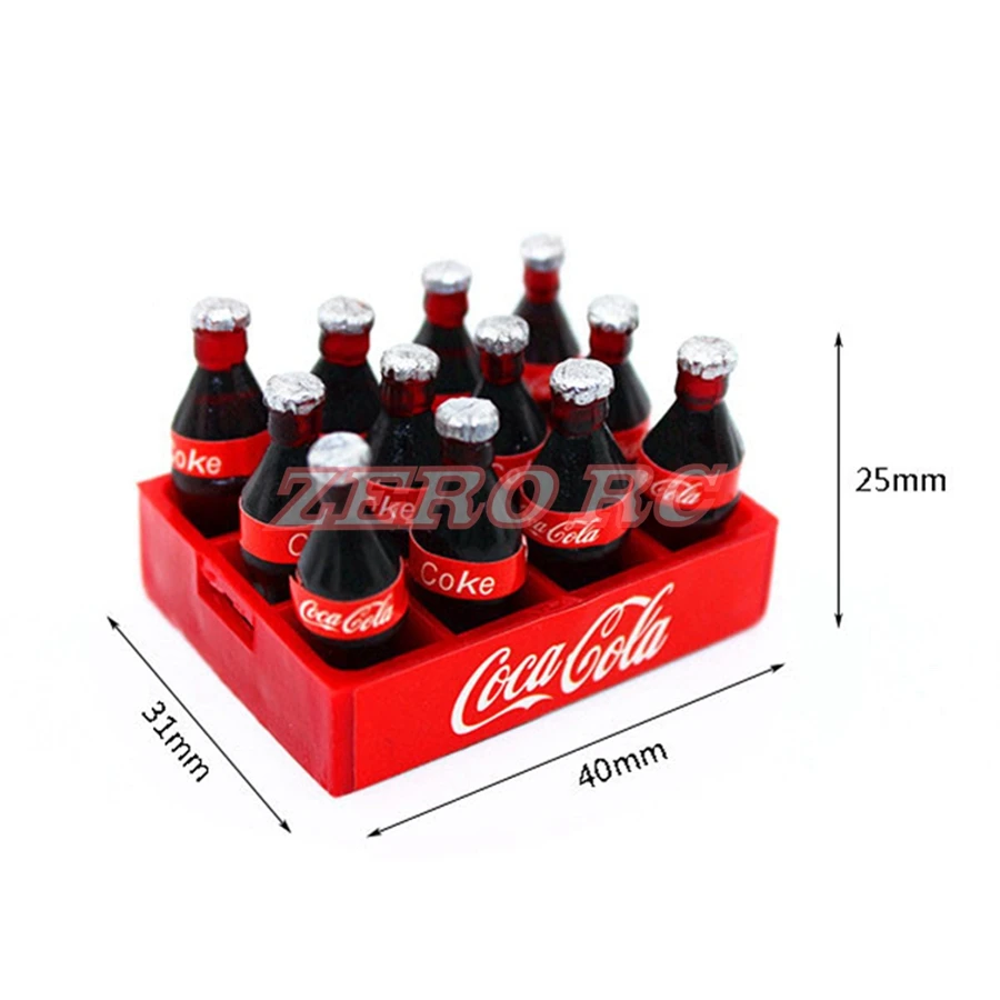 RC 1/10 весы аксессуары для грузовиков реалистичный пластиковый кокс с бутылкой