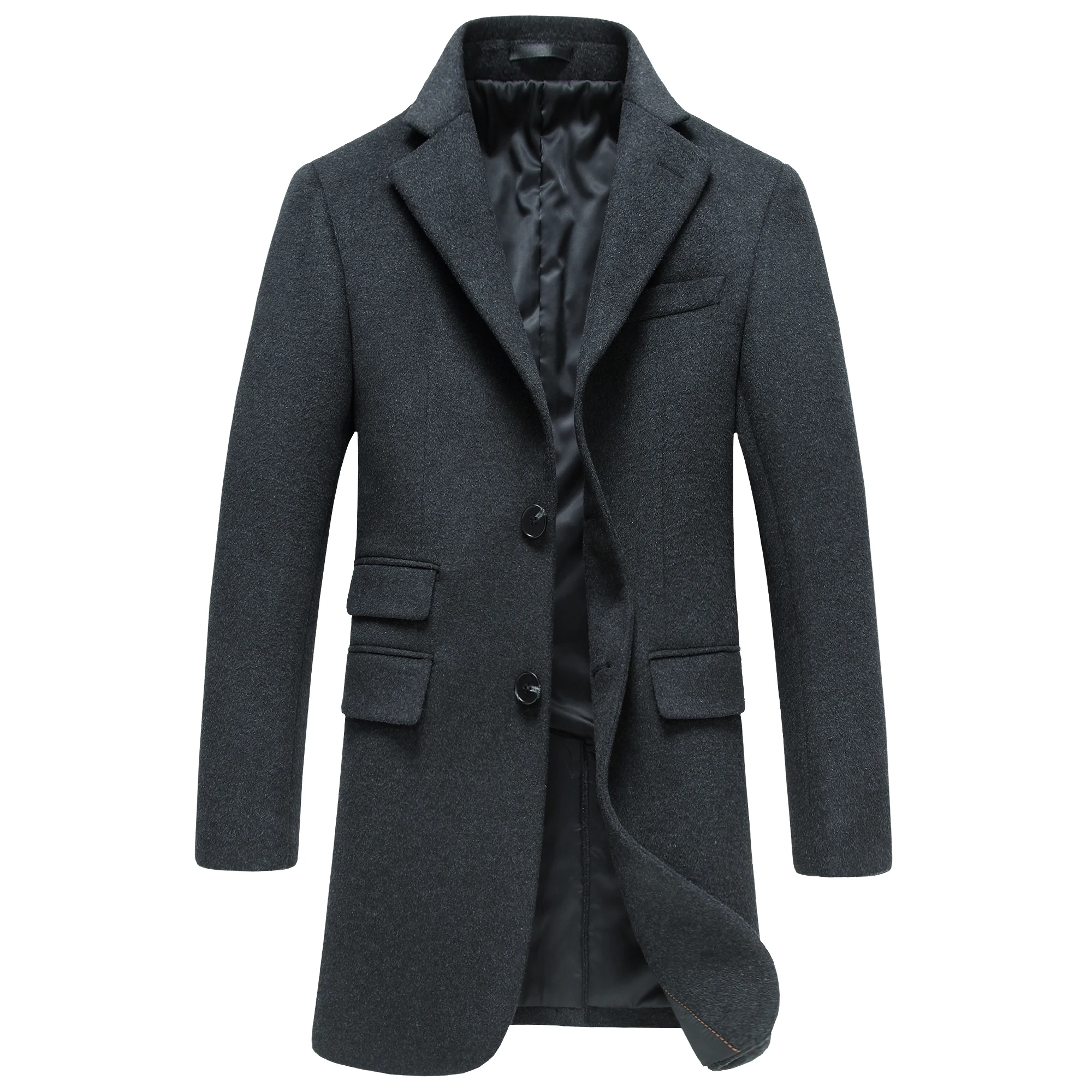 Шерстяные Пальто для Мужчин мужские Куртки Согреться Длинное Шерстяное Мода